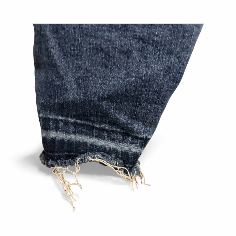 SPANX Pull-up Dark Blue Women's Jeggings shaping Distressed Hem XS/TP - Picture 4 of 6